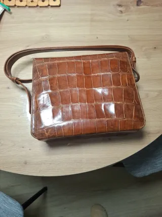 Bolso piel cocodrilo auténtico