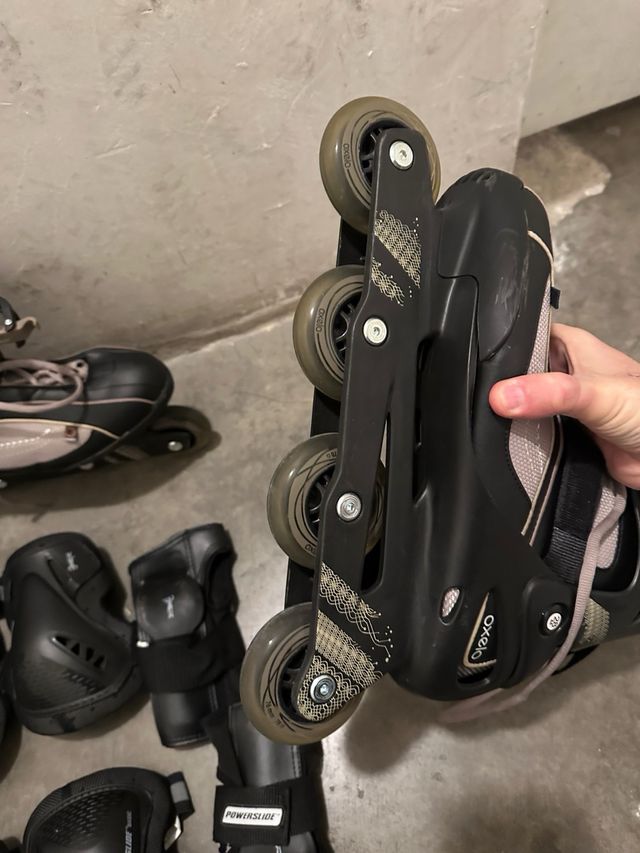 Kit Patines Línea Talla [44] + Protecciones