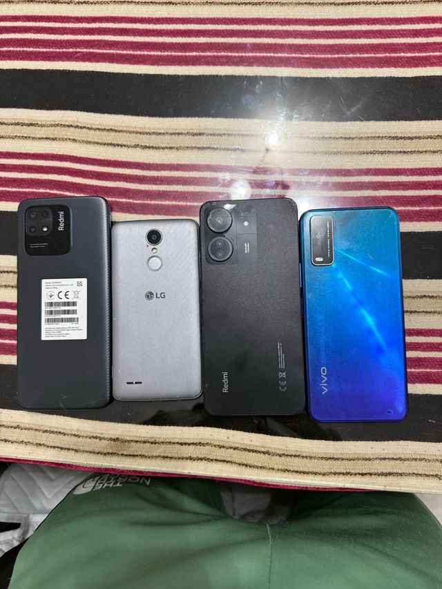 Lote 4 móviles LG, Redmi, Vivo funcionan todos