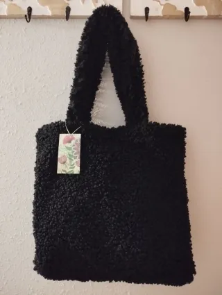 Bolso pelo borreguito negro