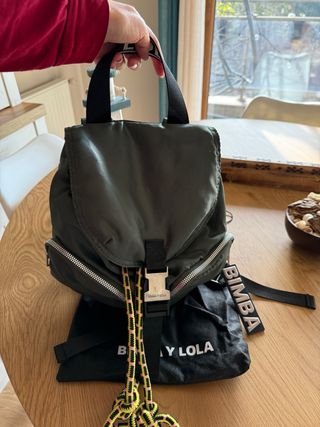 Mochila Bimba y Lola verde y multicolor