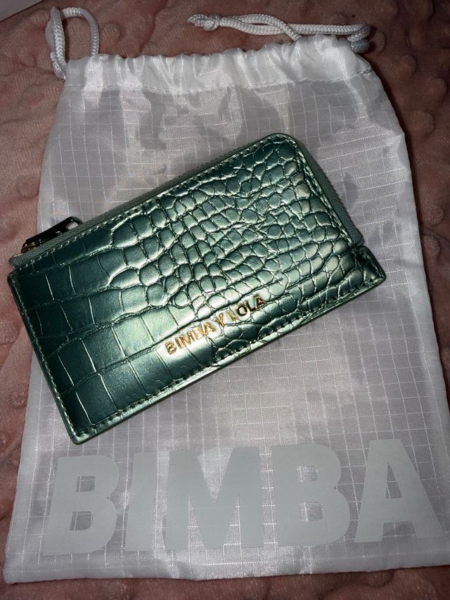 Bimba y Lola Tarjetero Verde Cocodrilo