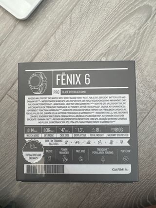 Reloj Garmin Fenix 6 Pro Negro