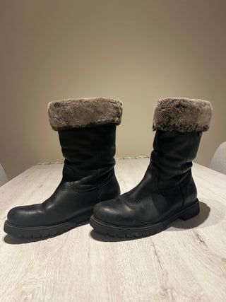 Botas Panama Jack piel negra forradas 40