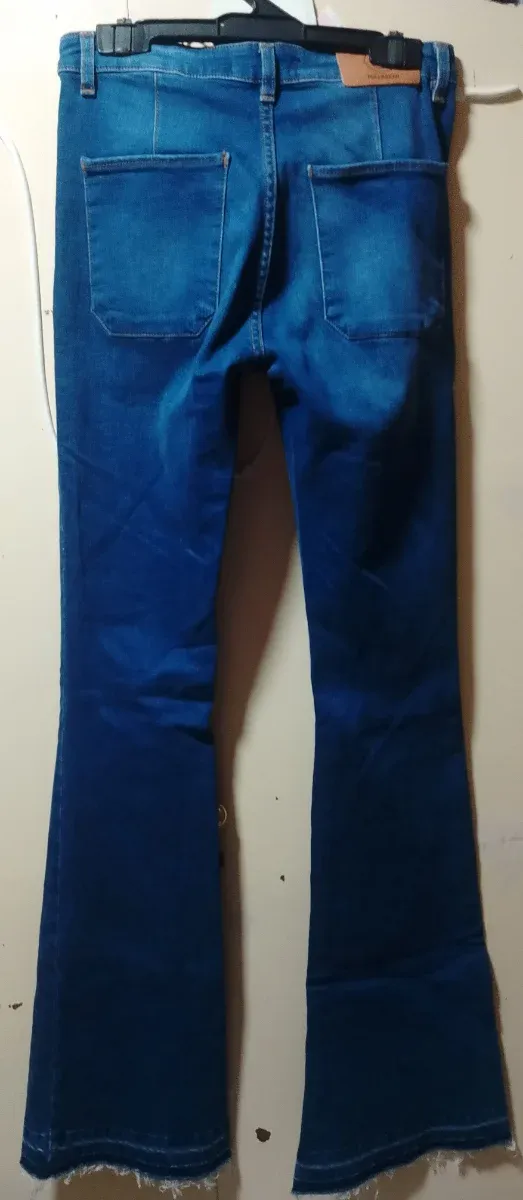 Pantalón vaquero, cintura alta, tela elástica