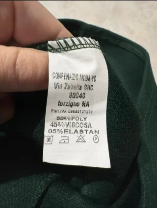 Pantaloncini verdi con cintura