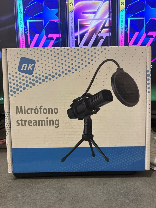 Micrófono NK Streaming con Trípode y Filtro