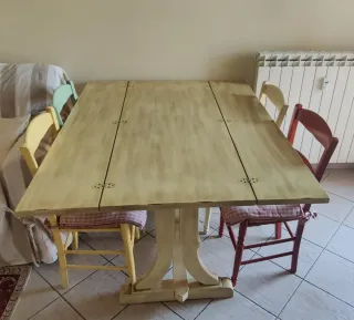 Tavolo Fratino Anticato Legno