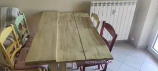 Tavolo Fratino Anticato Legno