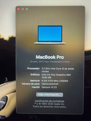 MacBook Pro 13 2017 + Hub + Funda