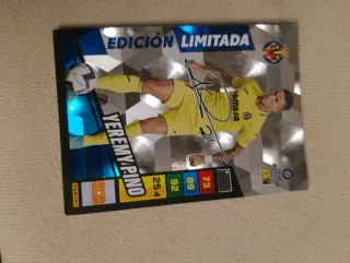 Cromo Yeremy Pino Edición Limitada firmada