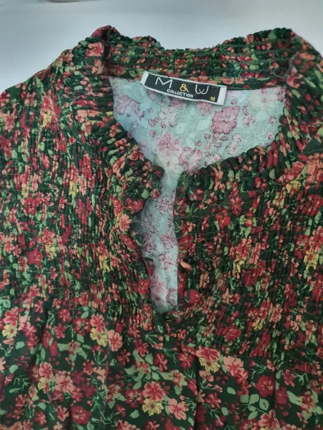 Vestido largo estampado floral