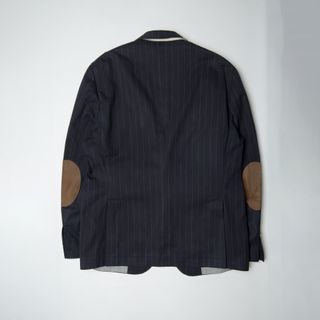 Giacca Blazer Brunello Cucinelli Blu righe tg 58