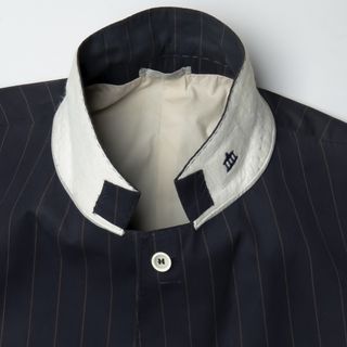 Giacca Blazer Brunello Cucinelli Blu righe tg 58