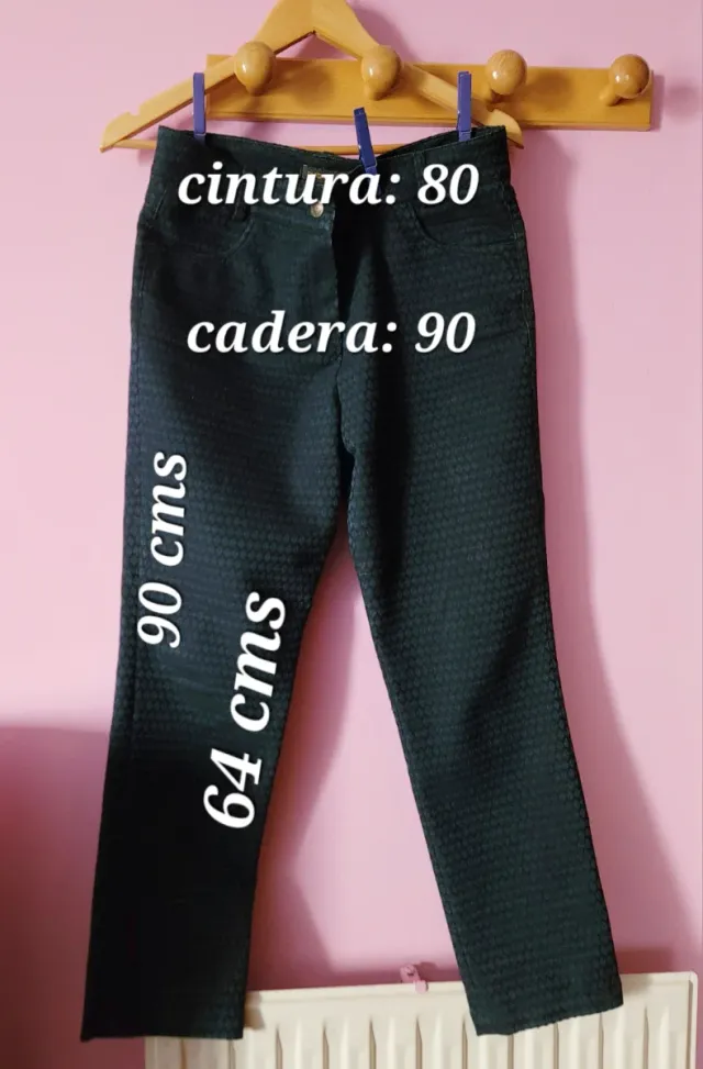 Pantalón mujer algodón y elastano Para estatura ba