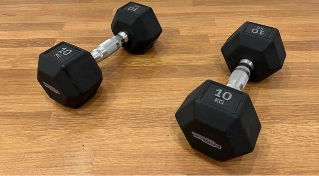 Mancuernas Hexagonales Technogym 10kg