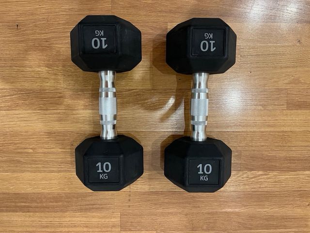 Mancuernas Hexagonales Technogym 10kg