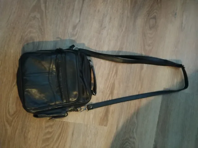 Bolso bandolera hombre negro