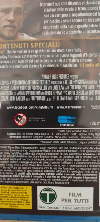 Rey Arturo: La leyenda de la espada Blu-ray