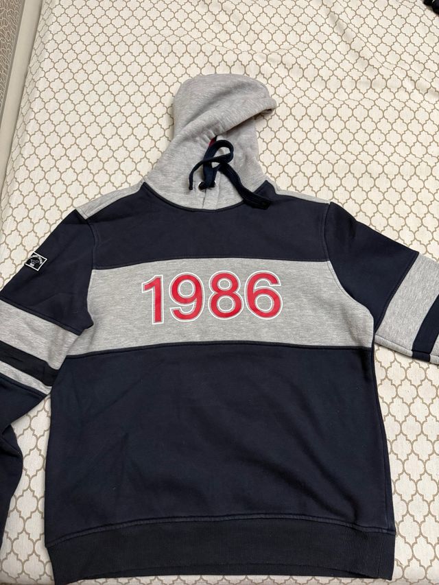 Sudadera Teckel 1986 Azul y Gris Algodón