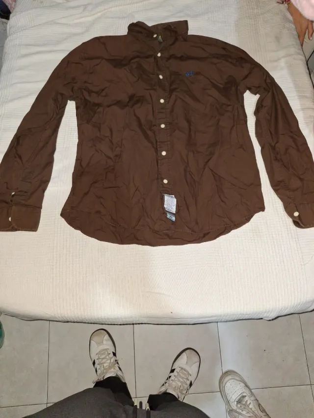 Camisa manga larga marrón