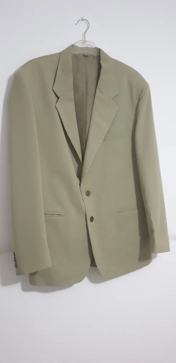 Americana beige de fila única