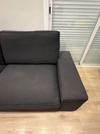 2 juegos Fundas Sofá  KIVIK 3 Plazas Gris Antrac