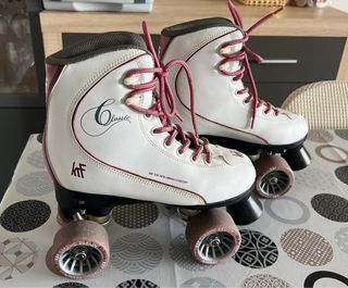 Patines KRF Classic blancos 4 ruedas talla 38