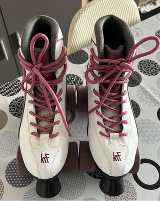 Patines KRF Classic blancos 4 ruedas talla 38