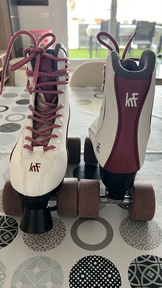 Patines KRF Classic blancos 4 ruedas talla 38