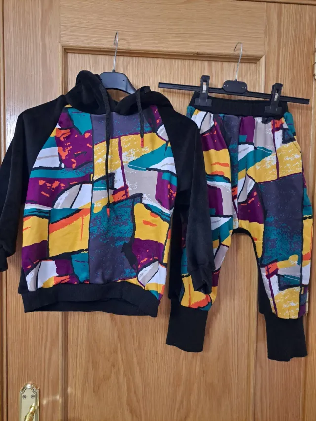 Conjunto terciopelo estampado