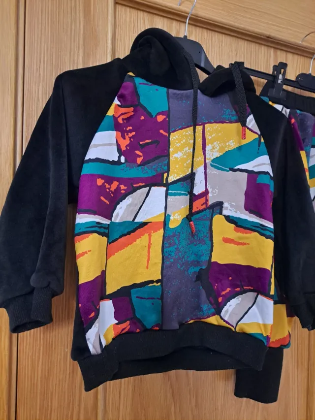 Conjunto terciopelo estampado