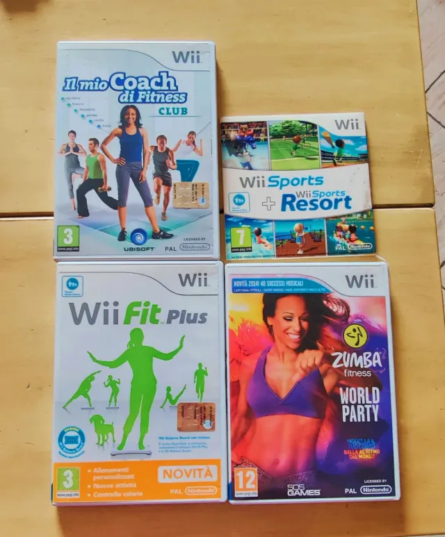 Nintendo Wii con 2 telecomandi e giochi