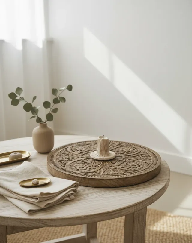 Vela arcilla artesanal