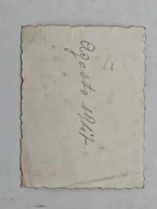 Foto d'epoca bambini con bicicletta anni '40