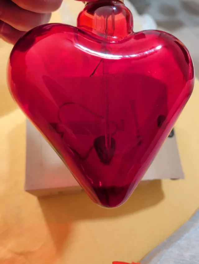 Bombilla Corazón Roja Decorativa Filamento