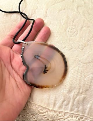 Collana Girardi con ciondolo agata