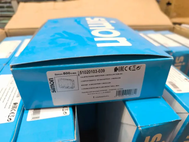 Cajetín Simon 500 CIMA azul