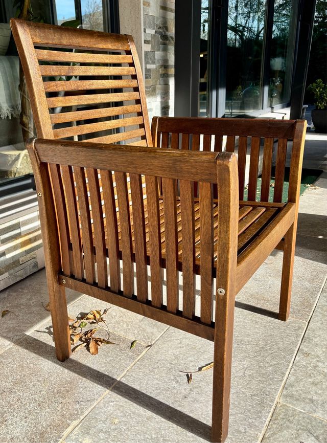 Butaca/Sillón de madera Teka