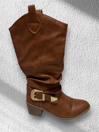 Botas cowboy marrón talla 38