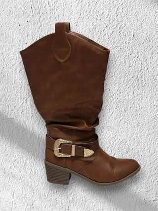 Botas cowboy marrón talla 38