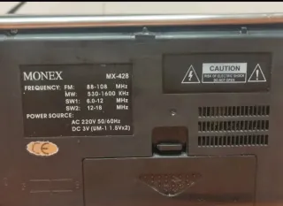 Radio Monex Portátil FM/MW/SW