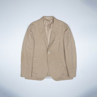 Giacca Blazer Brunello Cucinelli Beige righe tg 58
