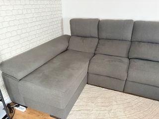 Sofá 4 plazas motorizado + chaise longue