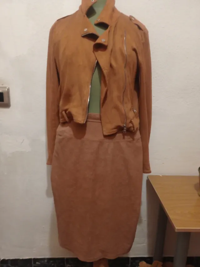 Conjunto 3 prendas marrón