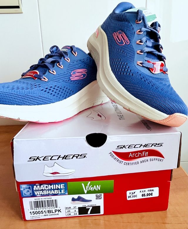 Deportivas Skechers Arch Fit Mujer Nuevas