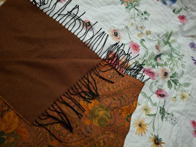 Sciarpa grande in pile double face