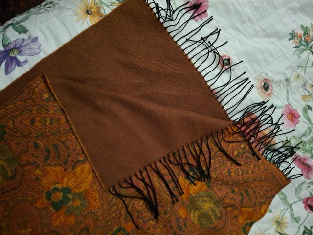 Sciarpa grande in pile double face