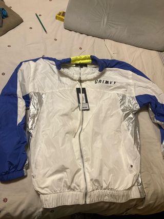 Chaqueta GRIMEY S - Blanca, Azul y Plateada