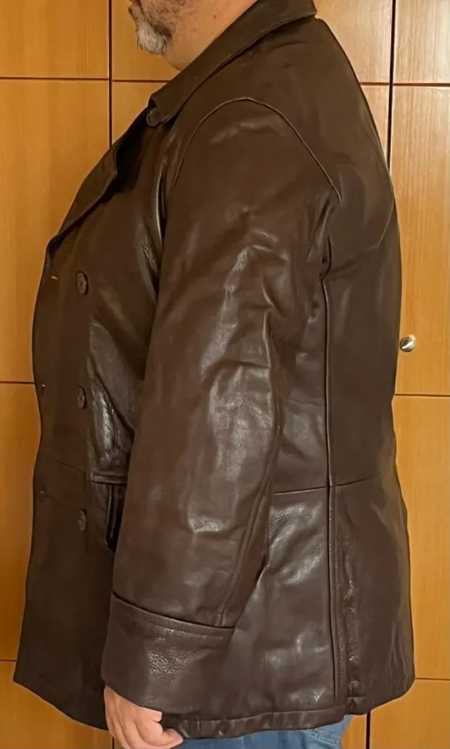 Cazadora piel tres cuartos alta calidad